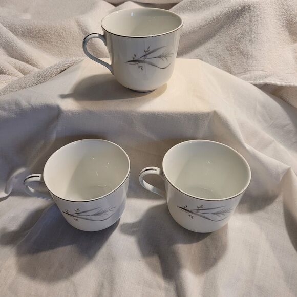Castlecourt Fine China Wheat Spray Japan 3 Coffee/tea Cups - Picture 3 of 7